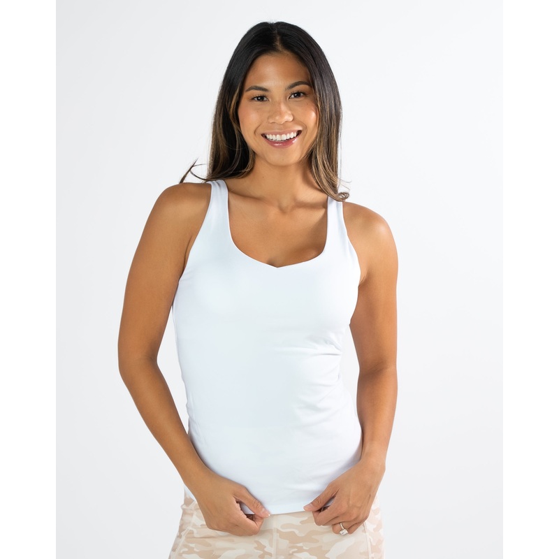 Skin Shakti Tank (Long) – White