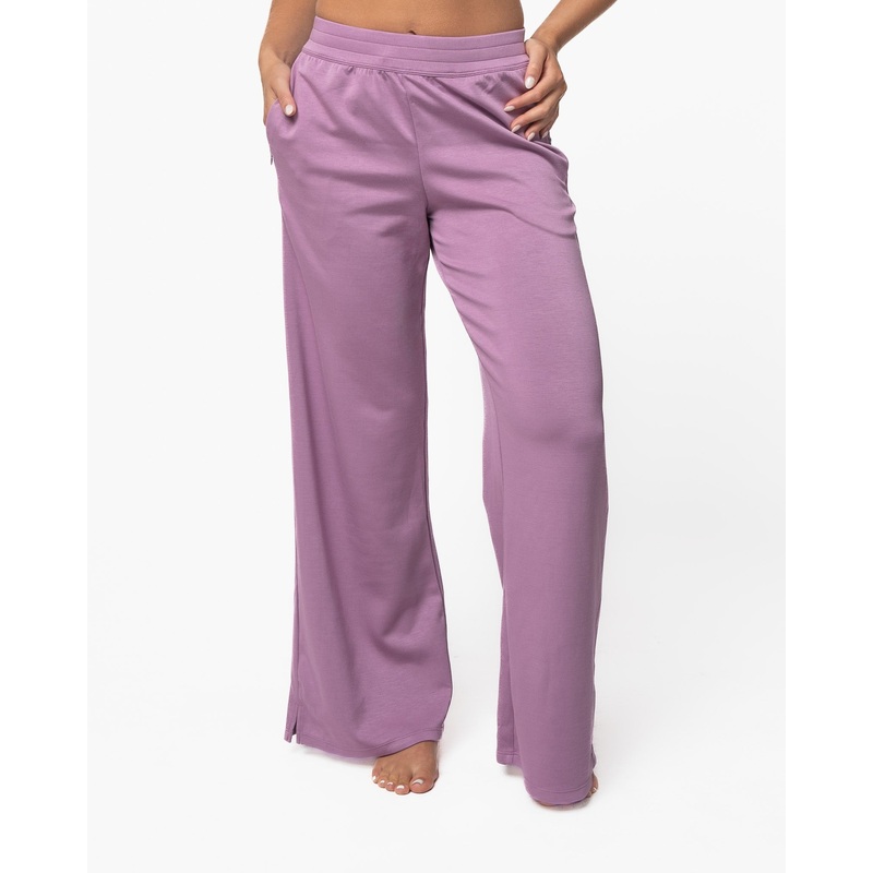 Soft Scuba Wide Leg Pant – Hazy Lilac – FINAL SALE