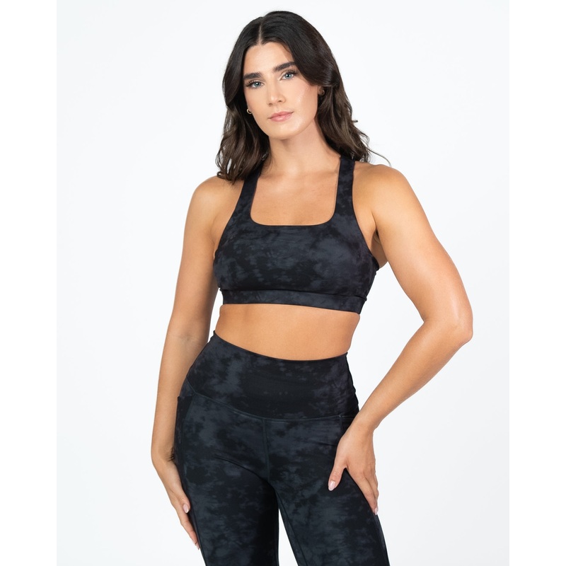 Square Neck Bra – Onyx Tie Dye
