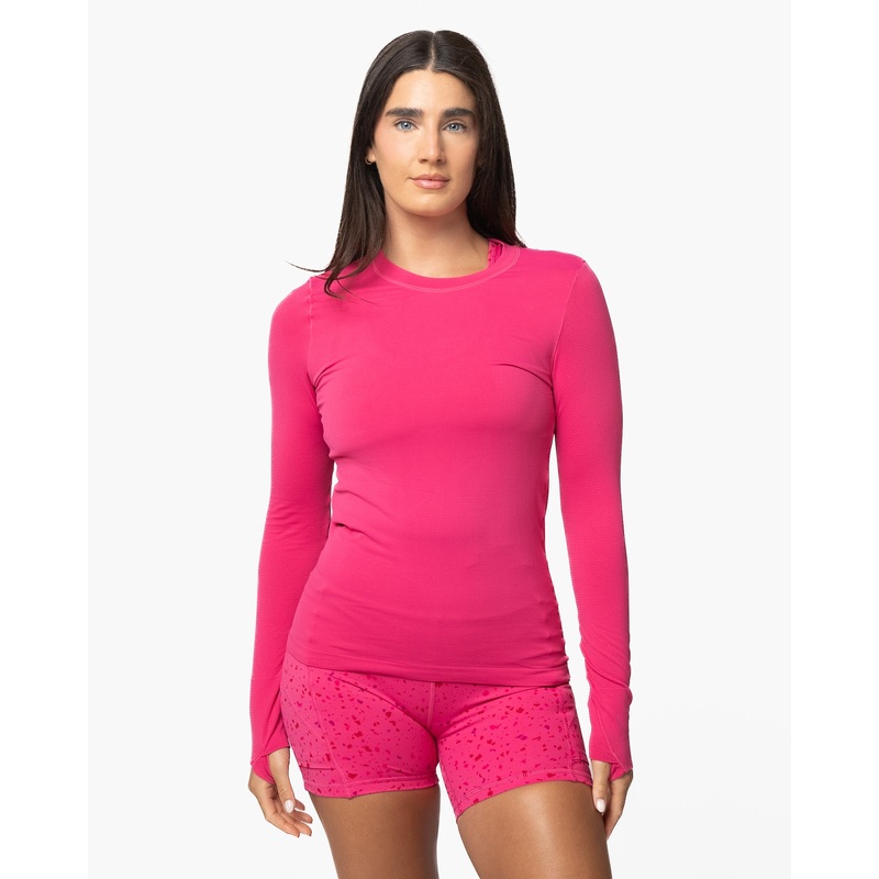 Tempo Long Sleeve – Hibiscus
