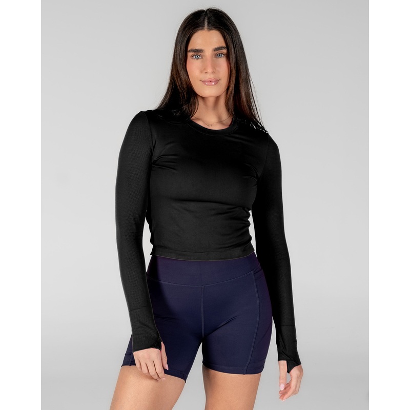 Tempo Long Sleeve (Mid-Length) – Black