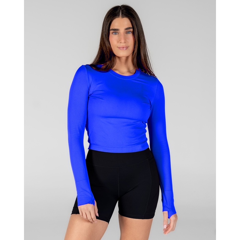 Tempo Long Sleeve (Mid-Length) – Cobalt