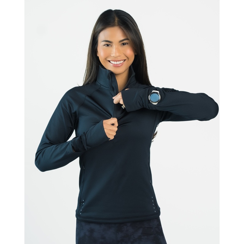 Thermal Quarter Zip – Black