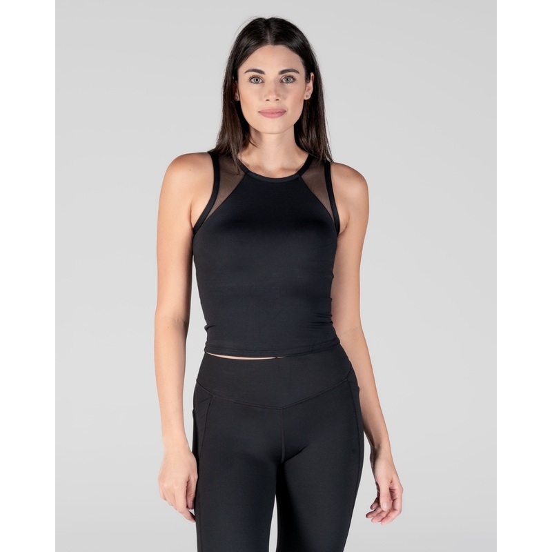 Air Wave Mesh Tank – Black