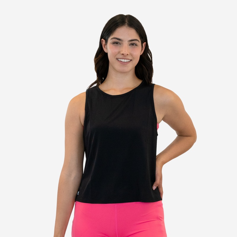Breathetech Open Back Tank – Black