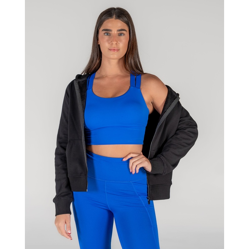 Classic Full-Zip Hoodie – Black – FINAL SALE