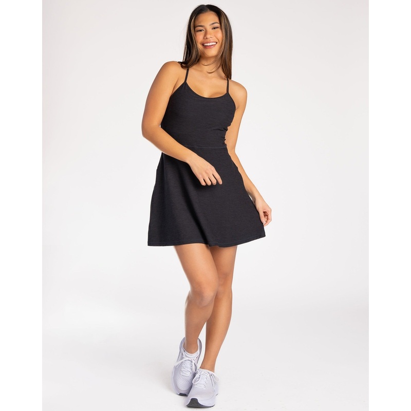 Dynamic Ava Dress – Heathered Black – FINAL SALE