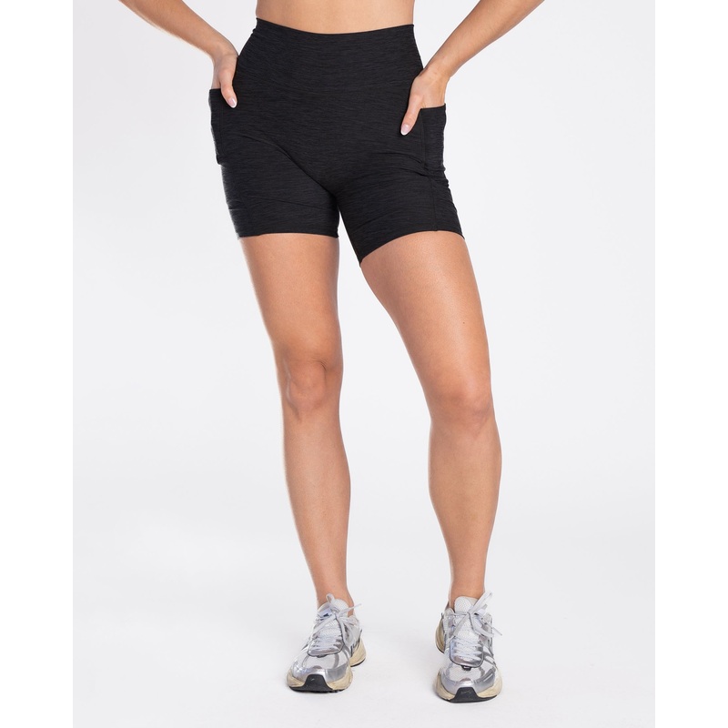 Dynamic Biker Shorts (Multi-Lengths) – Heathered Black