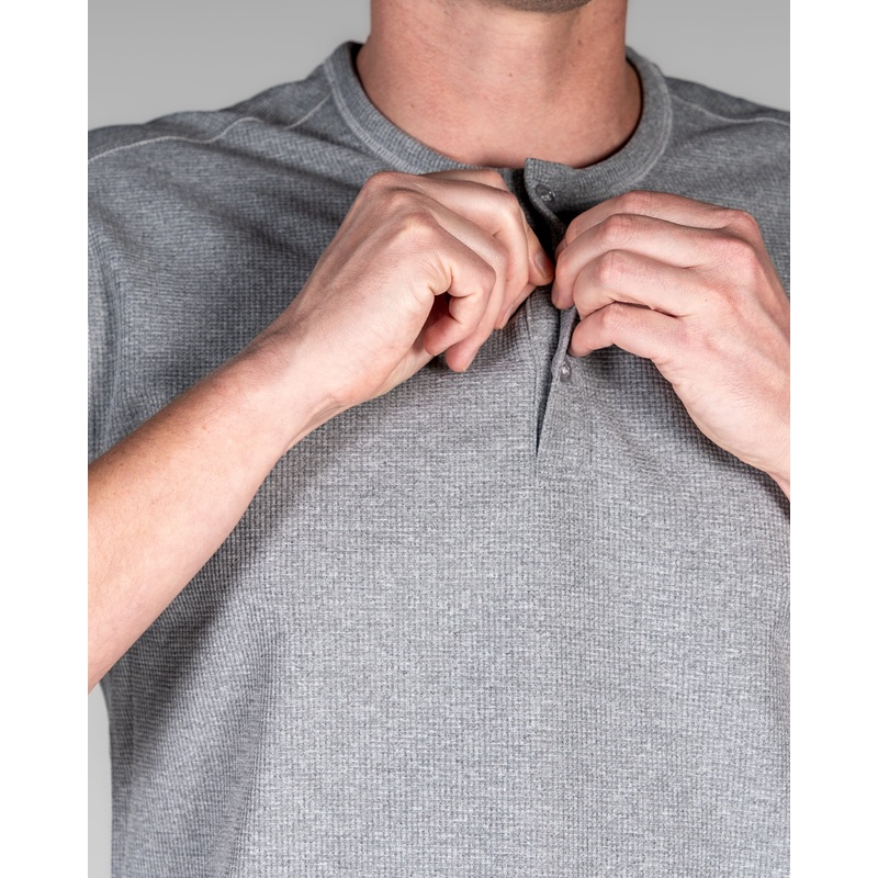 Henley Tee – Gray – FINAL SALE
