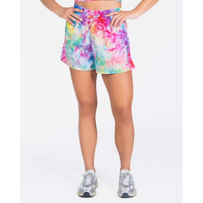 Knock Out Shorts – Rainbow Tie Dye – FINAL SALE