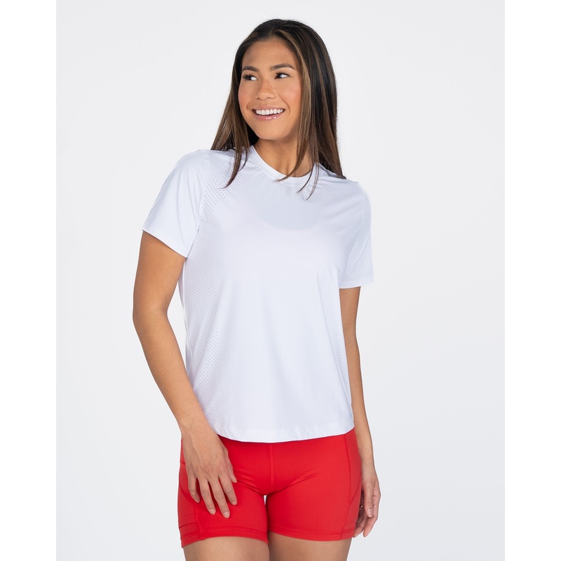 Laser Cut Tee – White