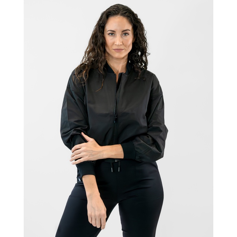 Lightweight Bomber Jacket – Black – FINAL SALE