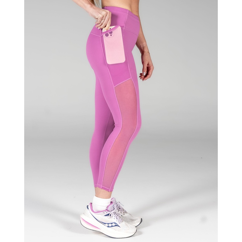 Lux Ultra Mesh 7/8 Leggings – Fuchsia – FINAL SALE