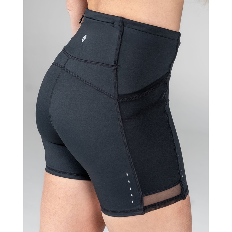 Lux Ultra Mesh Shorts (5 in. inseam) – Black