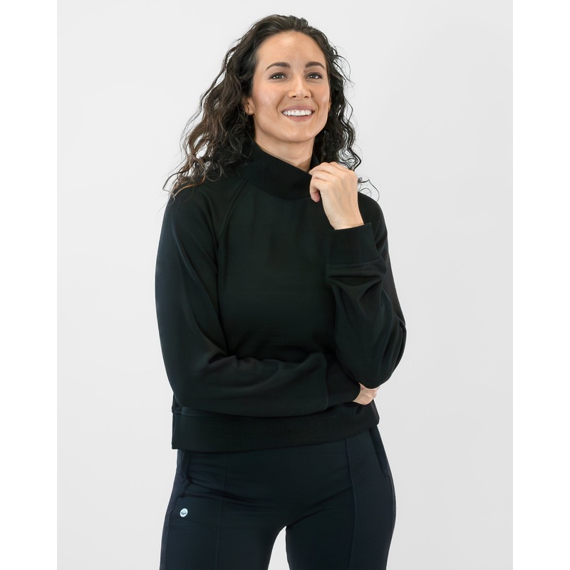 Miranda Mock Neck – Black – FINAL SALE