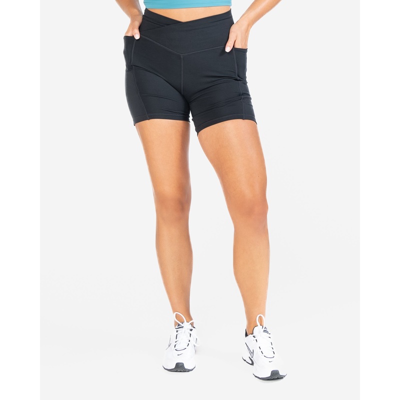 Skin Crossover Shorts (Multi-Lengths) – Black – FINAL SALE