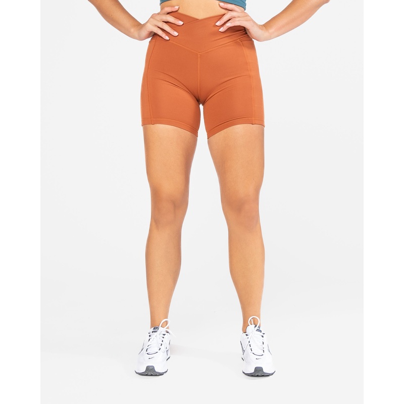 Skin Crossover Shorts (Multi-Lengths) – Copper – FINAL SALE