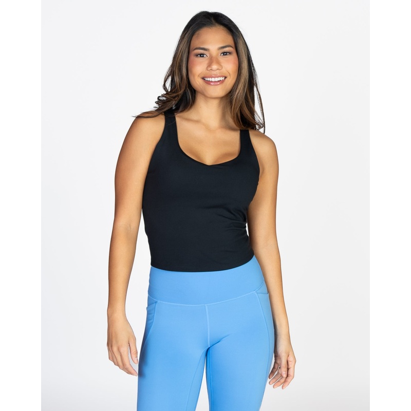 Skin Shakti Tank (Mid-Length) – Black