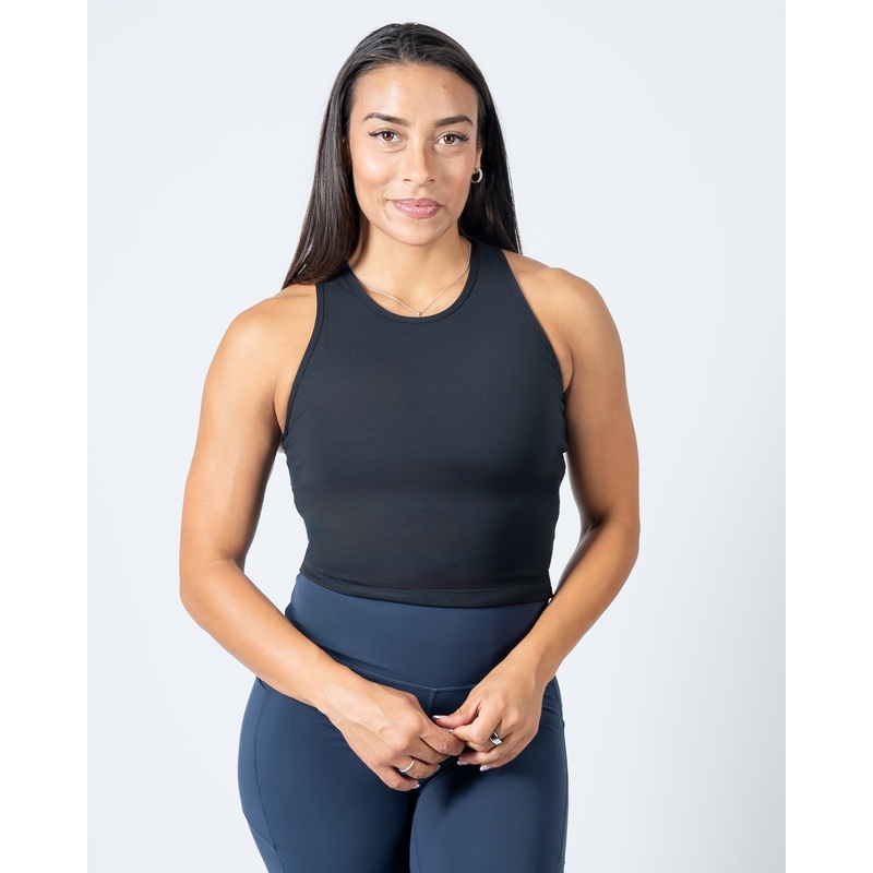 Vinyasa Crop Top – Black