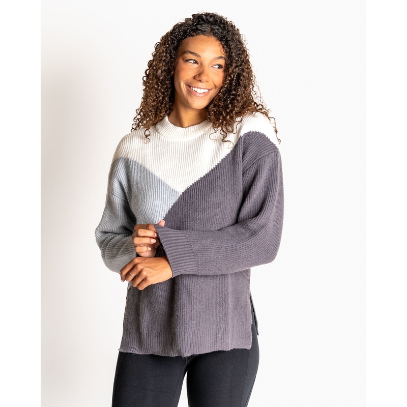 Aspen Sweater – Gray Colorblock – FINAL SALE