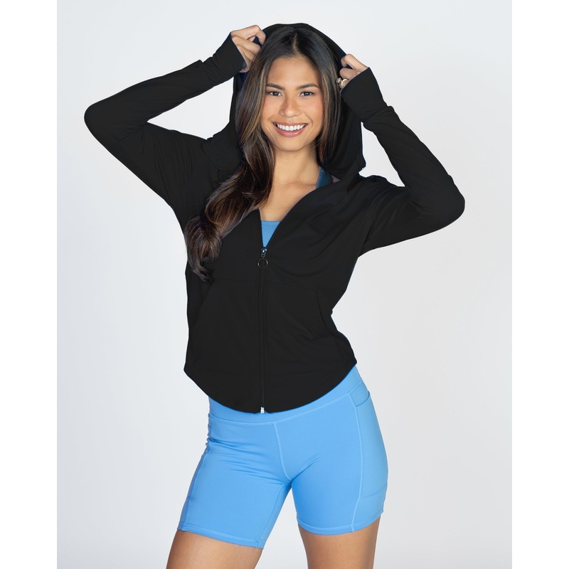 Bestie Zip Up Hoodie – Black