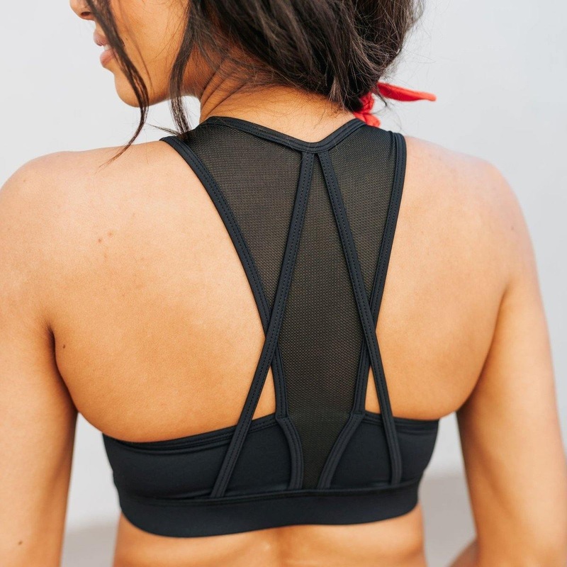 Cross Paths Sports Bra – Black – XS ONLY – FINAL SALE