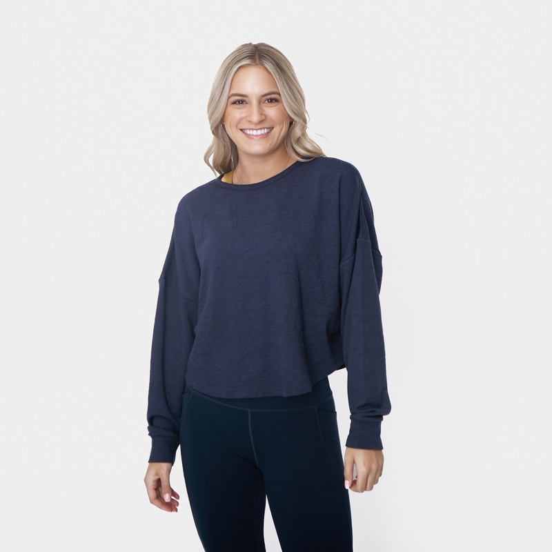 Exhale Long Sleeve – Navy