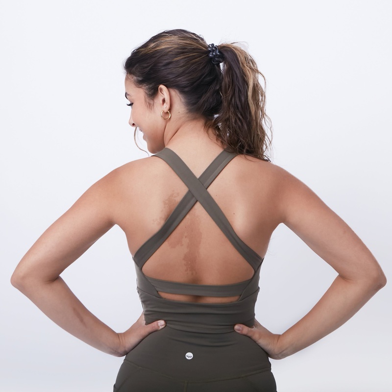 Harmony Crop Top – Pine Green – FINAL SALE