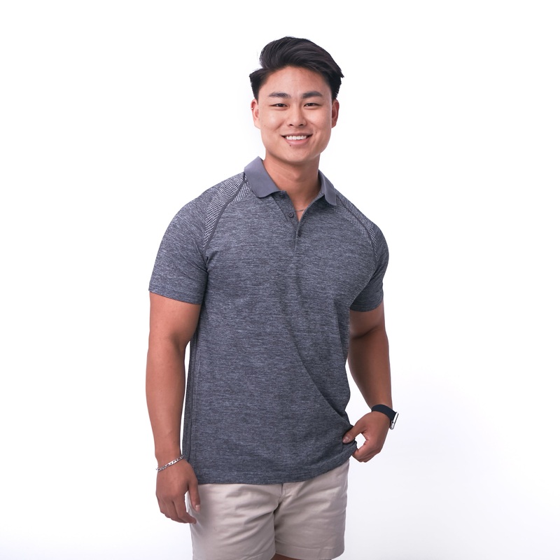 Interval Polo – Heathered Gray – FINAL SALE