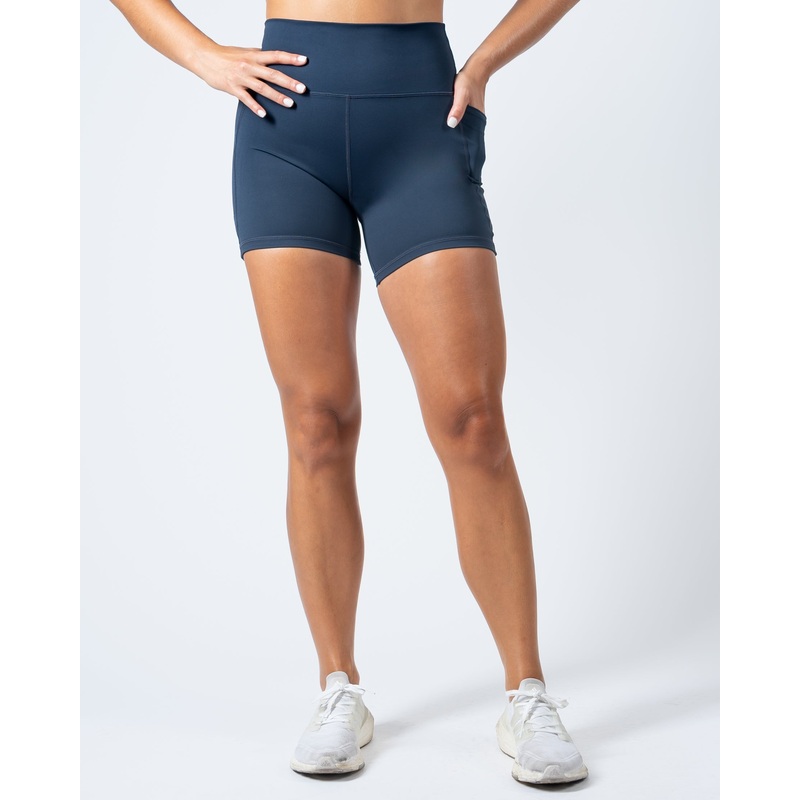 Lux High Waisted Rio Shorts (Multi-Lengths) – Navy