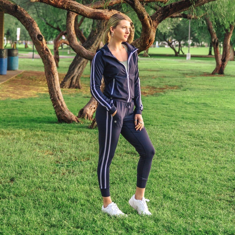 Sporty Zip Up Jacket – Navy – S ONLY – FINAL SALE