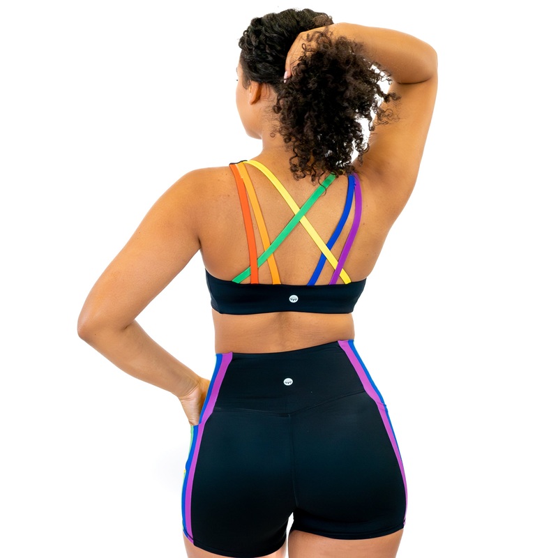 Strappy Pride Bra – Rainbow
