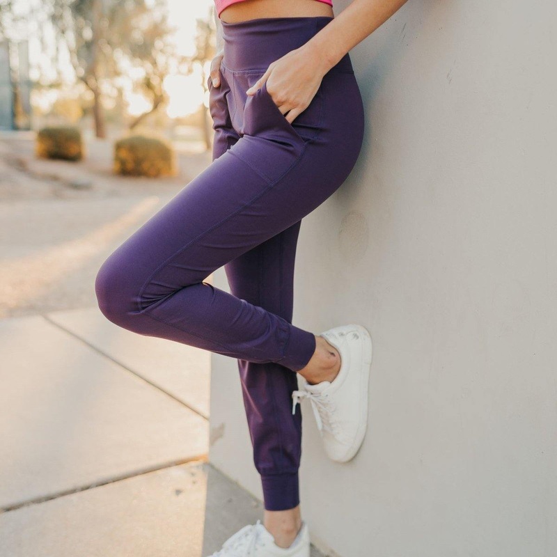 Studio Skin Joggers – Eggplant – FINAL SALE