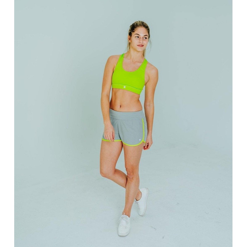 Swift Shorts 4 (2.5″) – Heathered Gray/Margarita – FINAL SALE