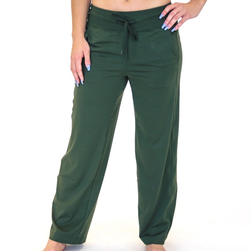 Wide Leg Lounge Pants – Evergreen – XS & S ONLY – FINAL SALE