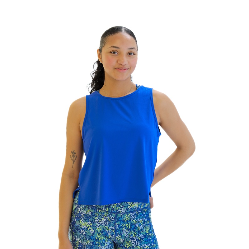 Breathetech Open Back Tank – Cobalt