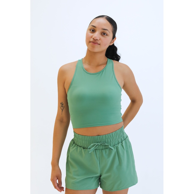 Malibu Crop Top  – Pistachio