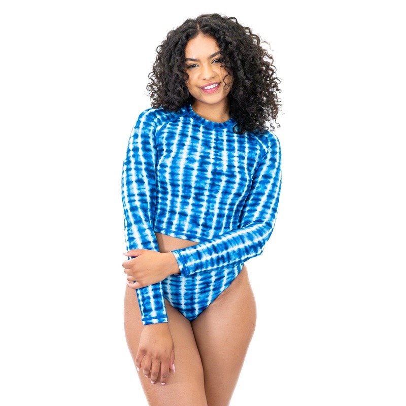 Pismo Rashguard – Marine Tidal Wave – FINAL SALE – XS & S ONLY