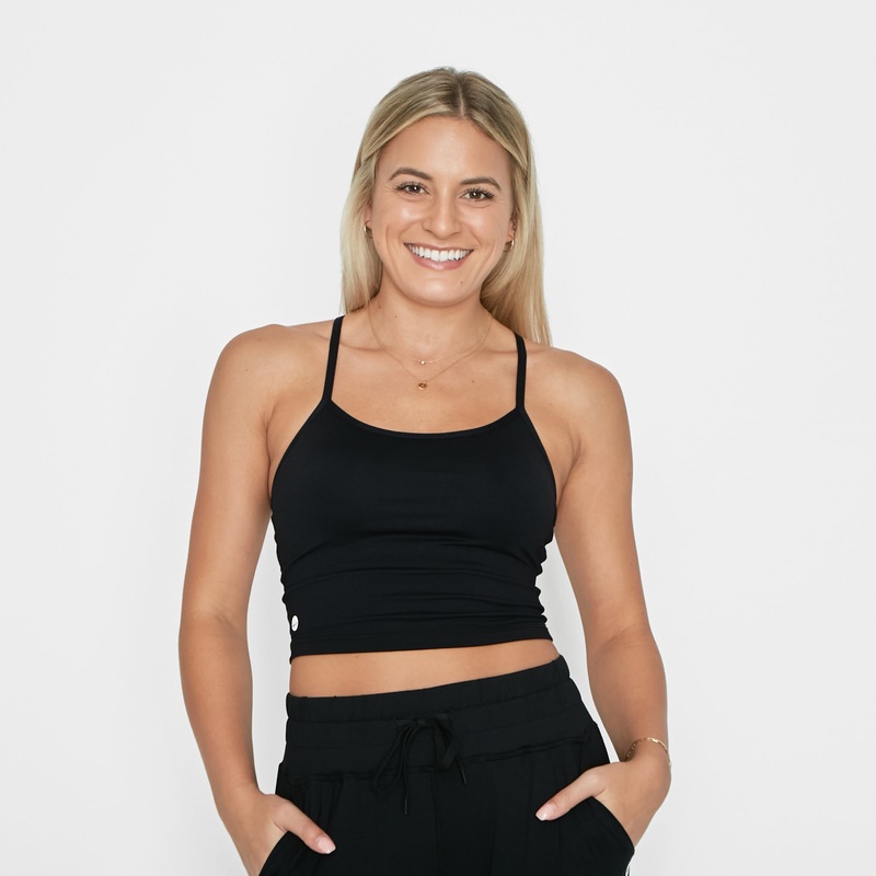 Sculpt Ava Crop Top – Black – FINAL SALE