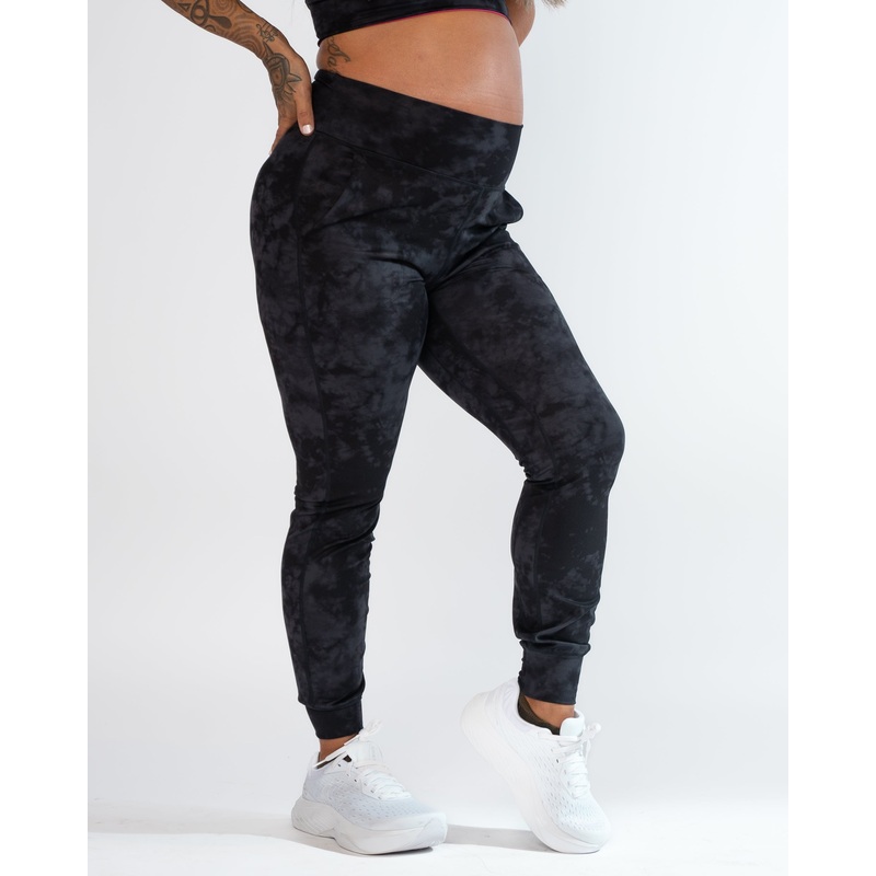 Studio Skin Joggers – Black/Magnet Tie Dye – FINAL SALE