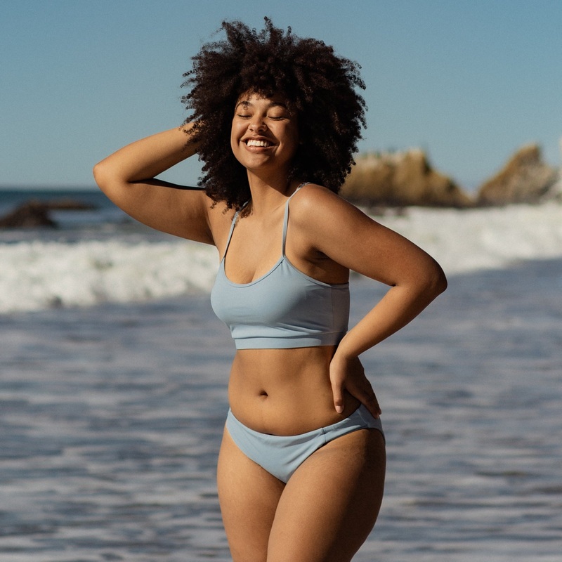 Tucson Bikini Bottoms – Steel Blue – FINAL SALE – S & M Only