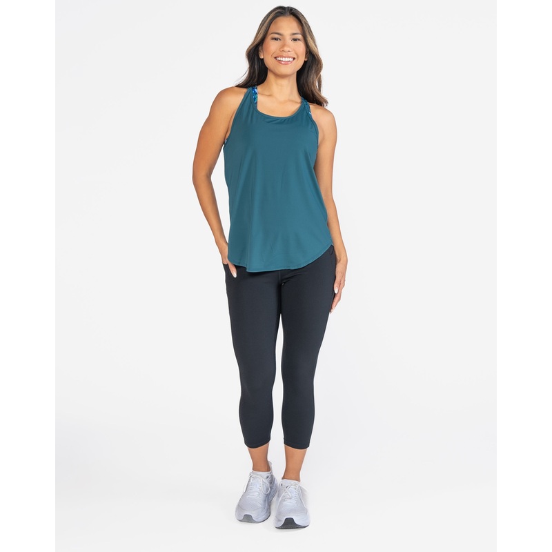 Breathetech Trail Run Tank – Pacific – XS & L ONLY – FINAL SALE