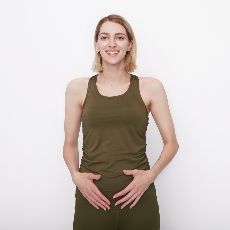 Bumpin’ Maternity Tank – Everglade Spruce – FINAL SALE