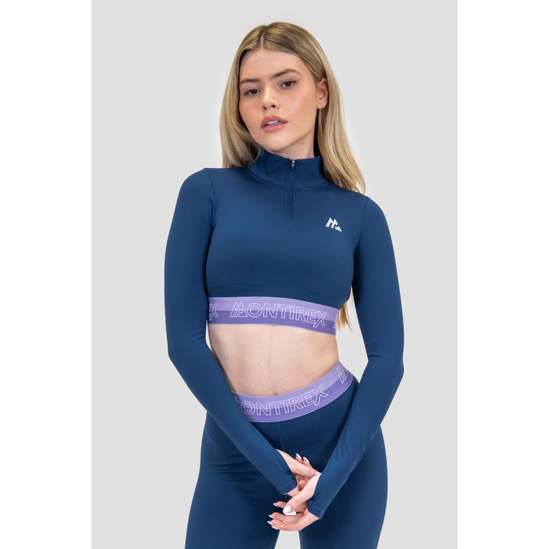 Icon Contrast 1/4 Zip – Agency/Occitania/Lavandula