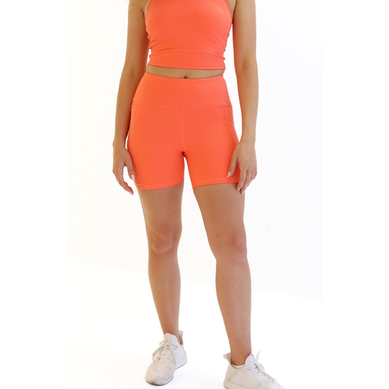 Lux Baseline Shorts (5 in. inseam) – Tangerine
