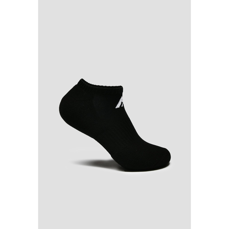 MTX No Show Socks 3 Pack – Black/White
