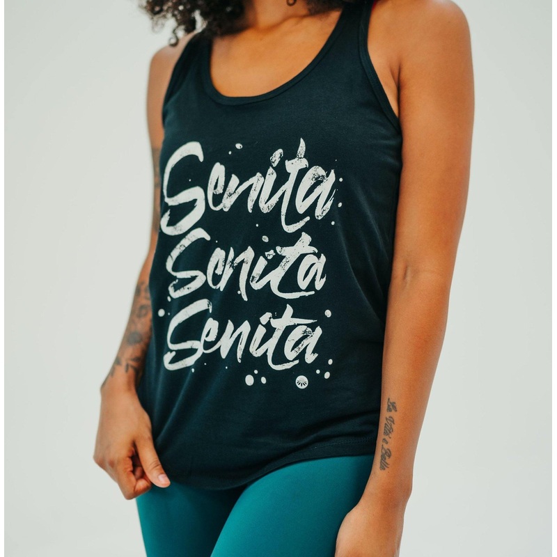 Senita Racerback Tank Top – Black – FINAL SALE