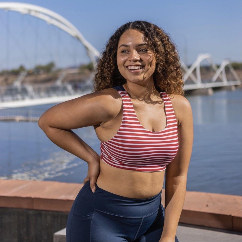 Strappy Sports Bra – Liberty – XS ONLY – FINAL SALE