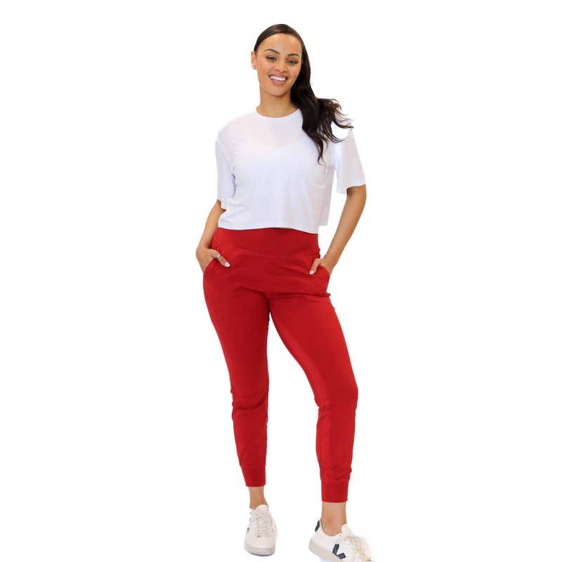 Studio Skin Joggers – Cherry