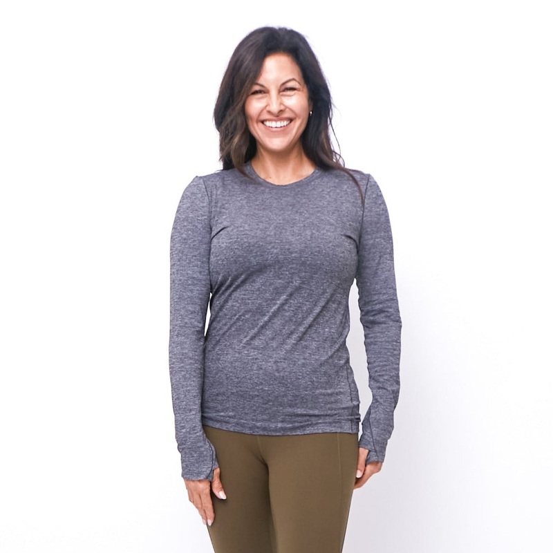 Tempo Long Sleeve – XL ONLY – Heathered Gray – FINAL SALE